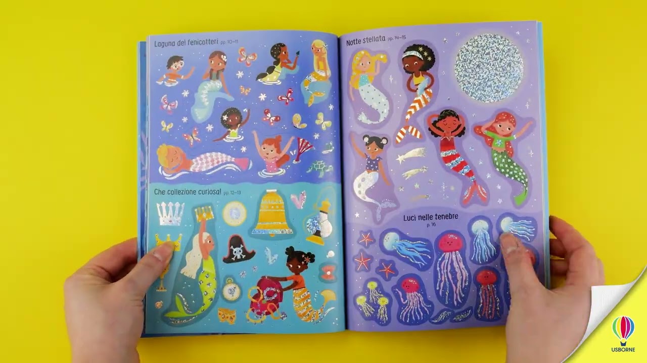 Sirene - Piccoli libri con adesivi luccicanti