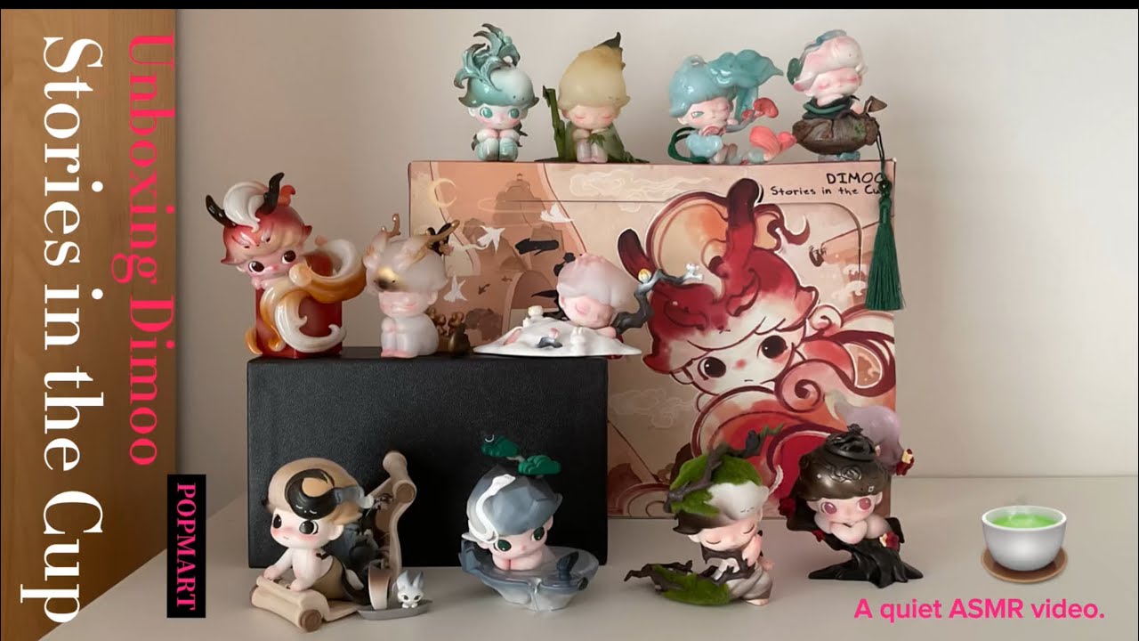 Popmart ASMR Unboxing. Dimoo “Stories In The Cup” Series