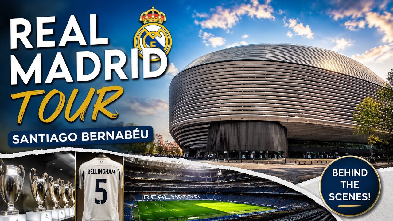 Real Madrid's SANTIAGO BERNABEU Stadium TOUR! Best STADIUM in THE WORLD? 4K