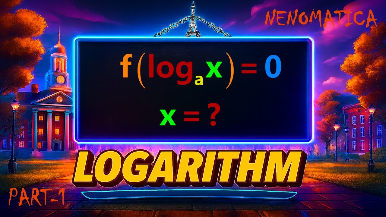 Logarithm 8-14: Logarithmic Equations | NENOMATICA