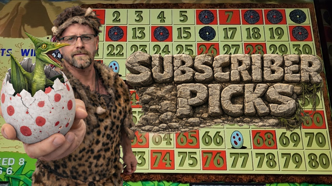 Caveman Keno Subscriber Pick HITS BIG! Gift Card Challenge