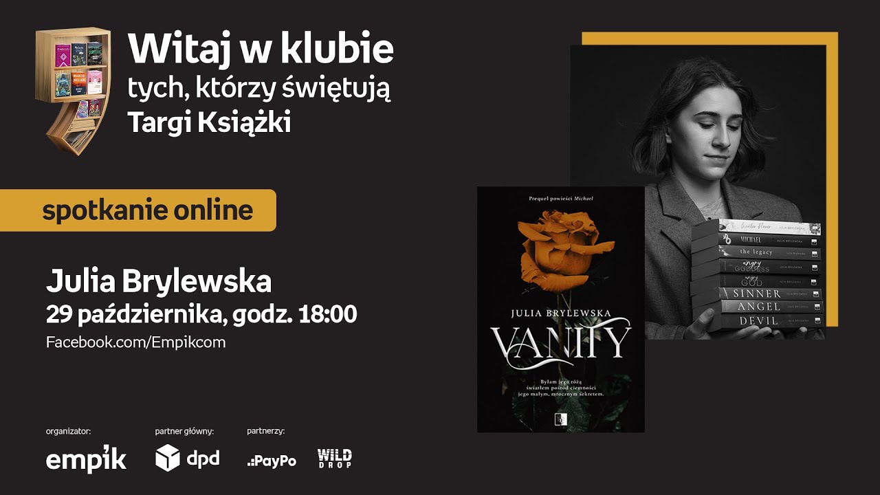 Julia Brylewska – PREMIERA – Targi Książki Empiku 29 października, godz. 18:00