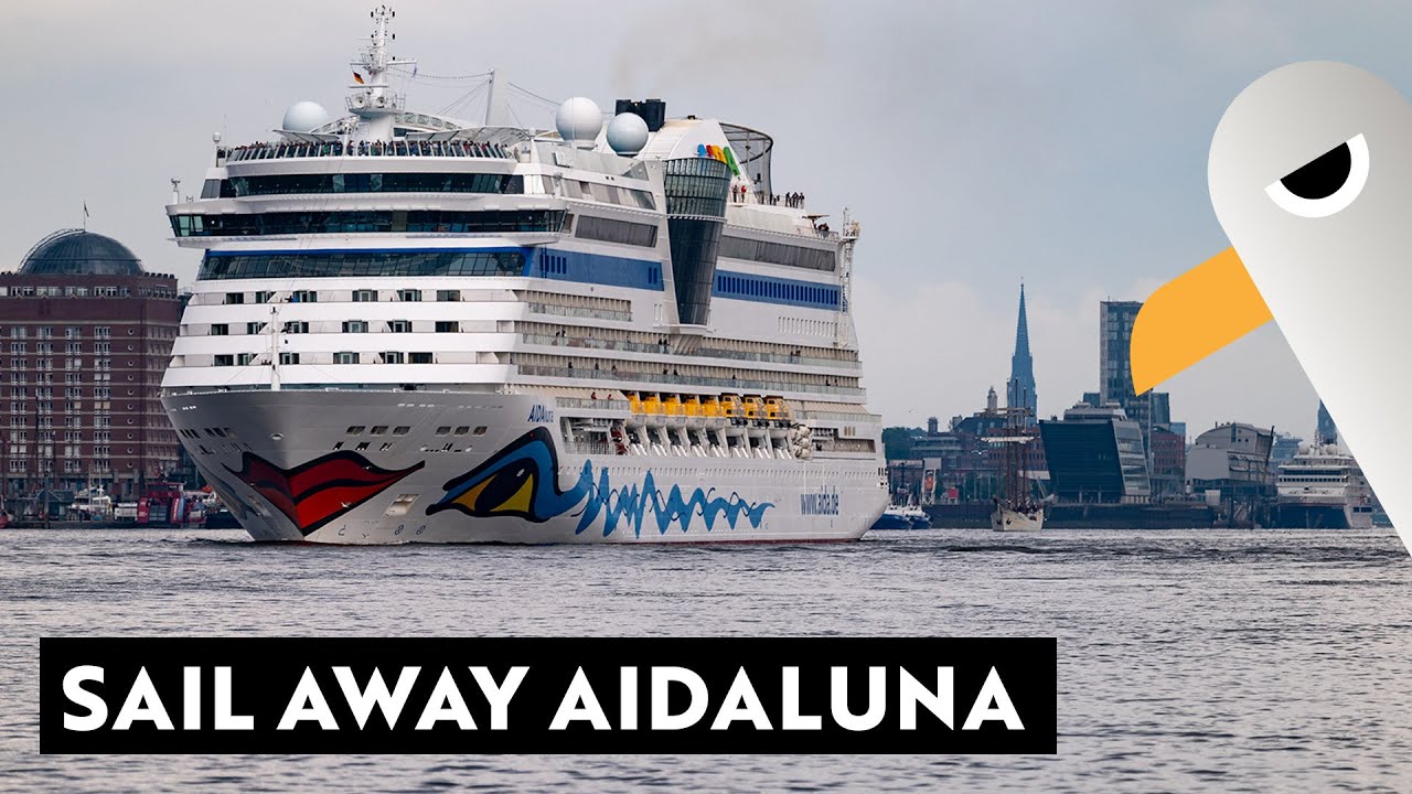 Sail Away 💋 AIDAluna mit viel Beifang vom Bubendey Ufer