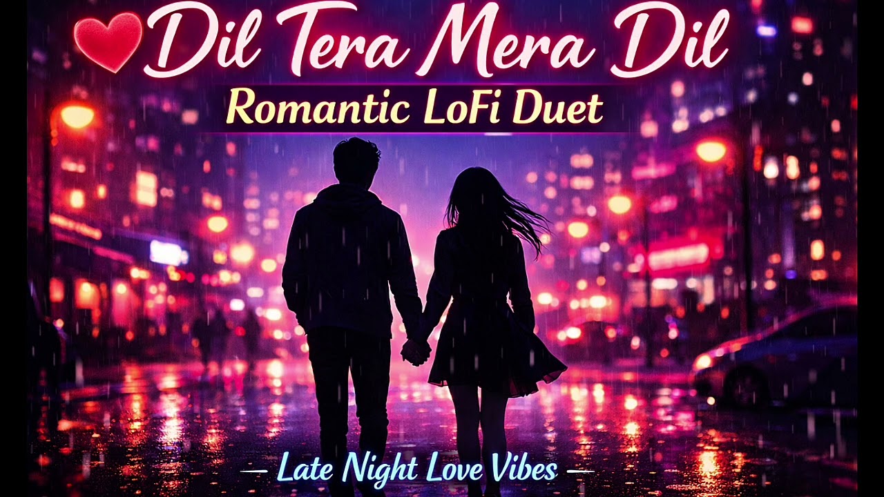 Dil Tera Mera Dil ❤️ Romantic LoFi Duet | Male Female Love Song | Late Night Chill Beats