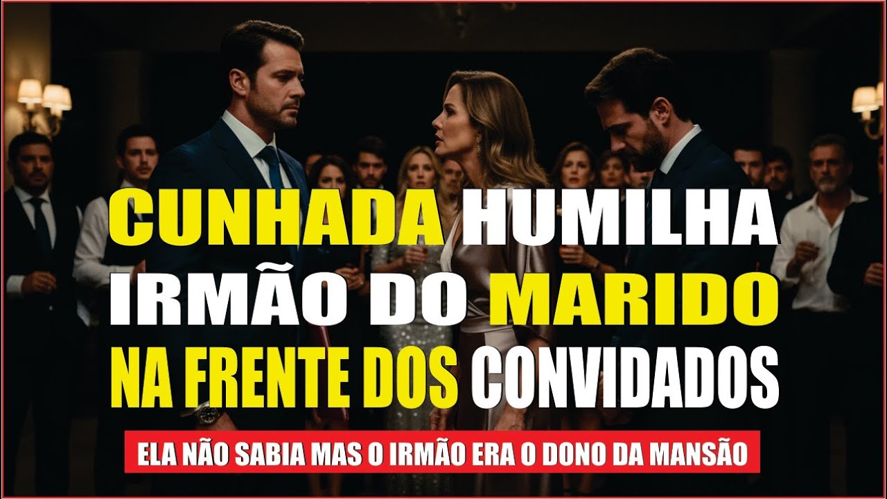 Cunhada humilha o irmão do marido na frente dos convidados… sem saber que ele era o dono da mansão