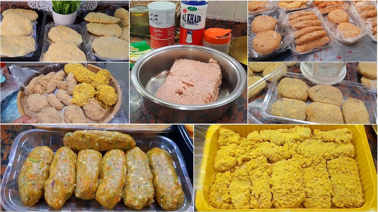 ❗️مصنعات الفراخ باسرار الشركات❗️ما فى اطيب من هيك👨‍🍳ناجتس✔كفتة✔بانيه كداب✔برجر🍔