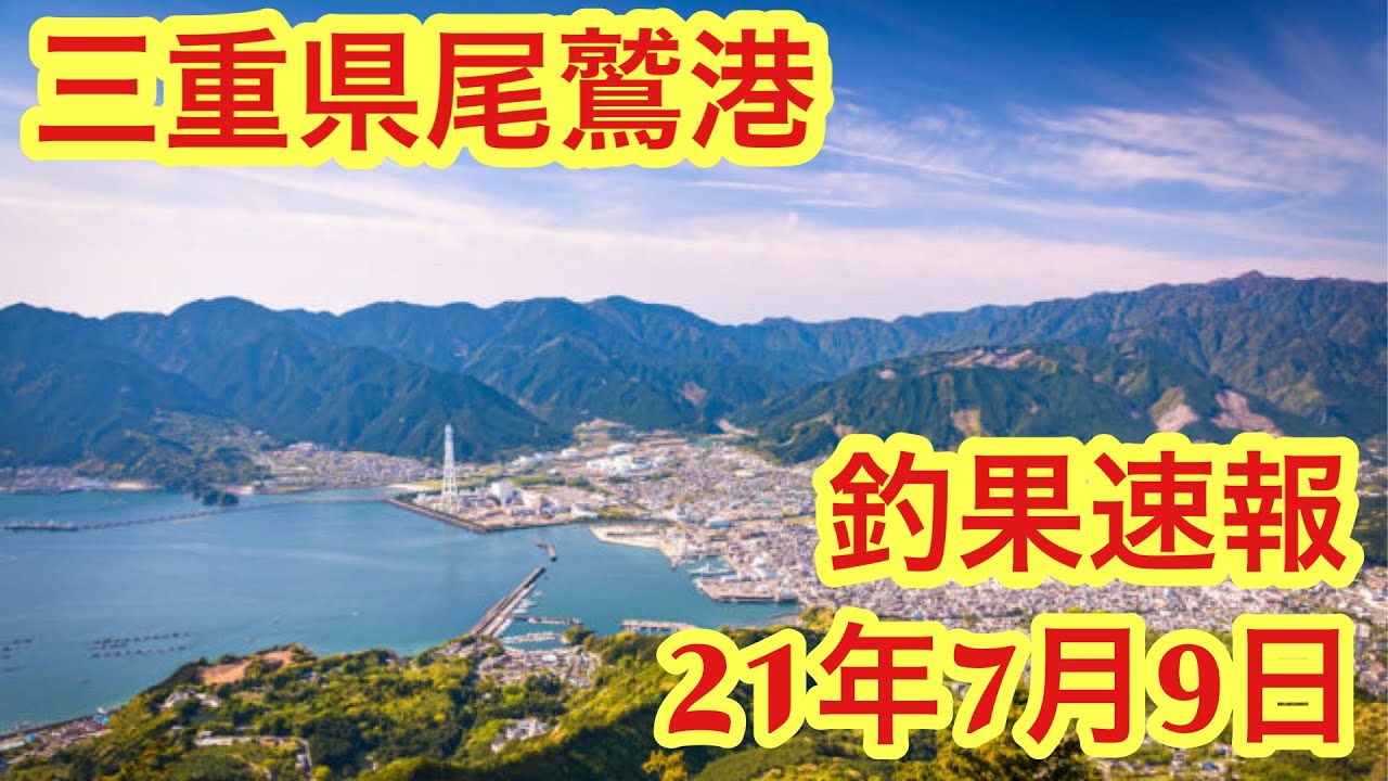 【三重県釣り】車横付け可能！尾鷲港！釣果速報！21年7月9日！