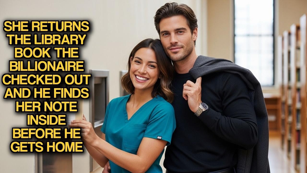 She Returns Library Book Billionaire Checked Out And He Finds Her Note Inside Before He Gets Home