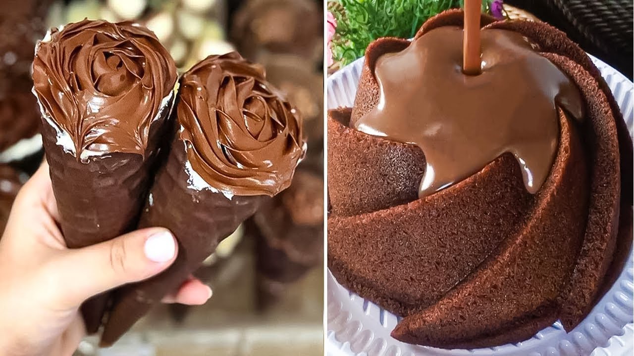 Most Amazing Dessert Tutorials You'll Love 😍 So Yummy Dark Chocolate Cake Ideas