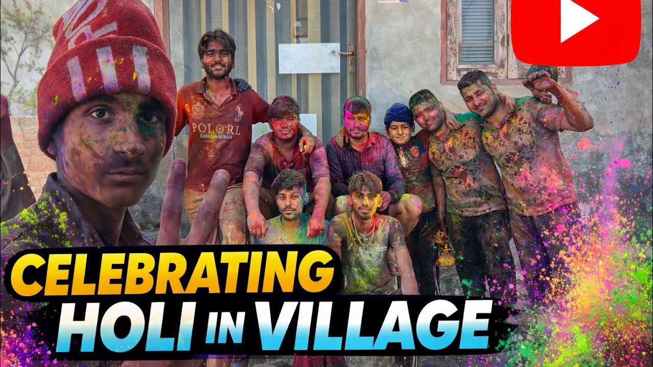 Celebrating Holi in My Village 🌈 | Full Desi Masti 2026