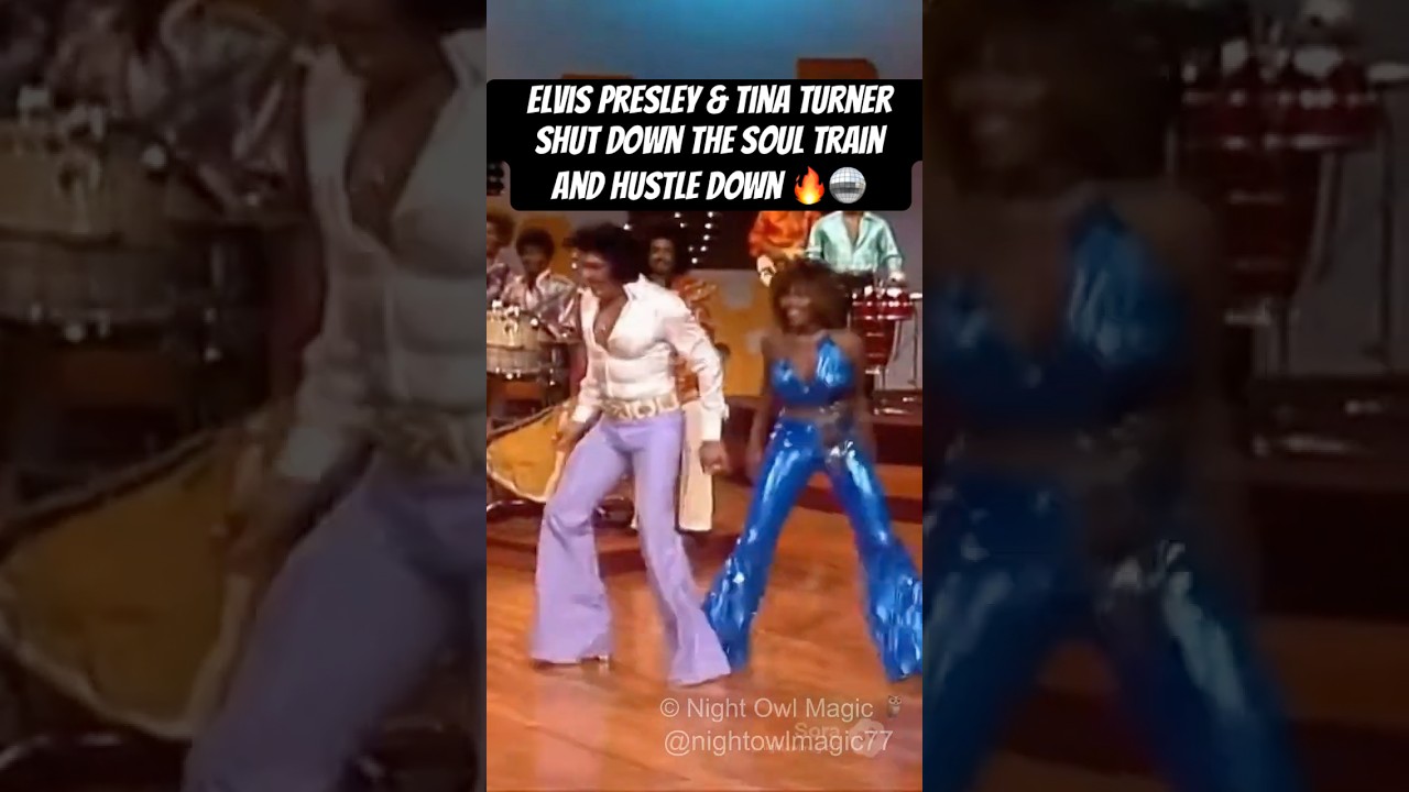 Elvis Presley & Tina Turner Shut Down the Soul Train Hustle 🔥🪩 #shorts #viral #elvispresley
