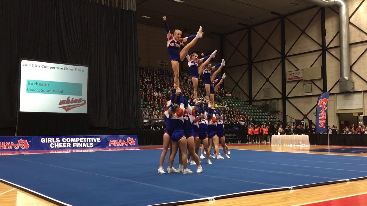 Rochester’s Round 3 at the 2018 MHSAA competitive cheer state finals