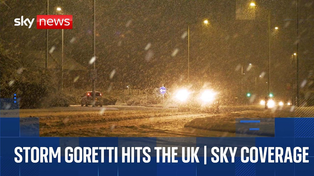 Storm Goretti hits UK with red warnings issued and 99mph winds recorded