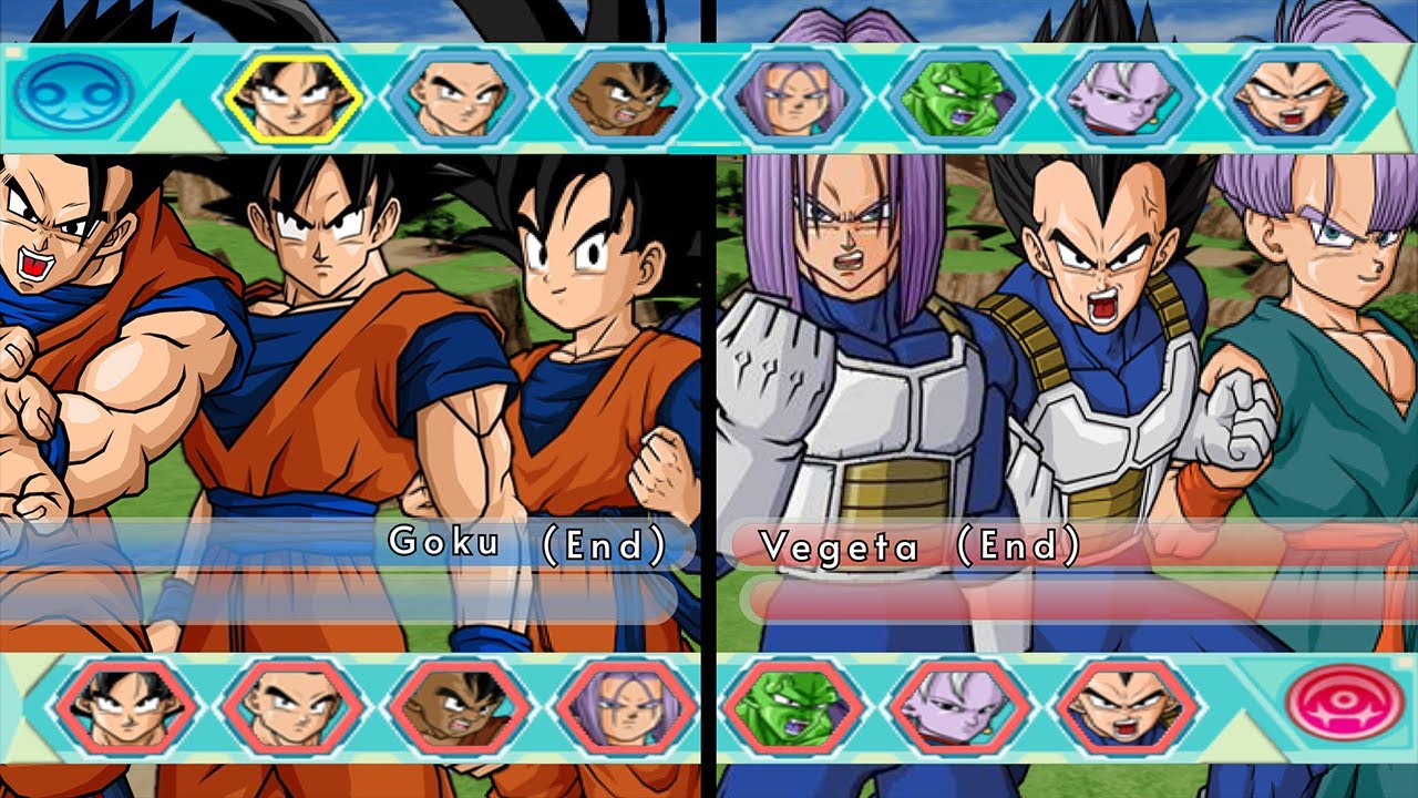 Goku Team (Base) vs Vegeta Team (Base) - Dragon Ball Z Budokai Tenkaichi 4