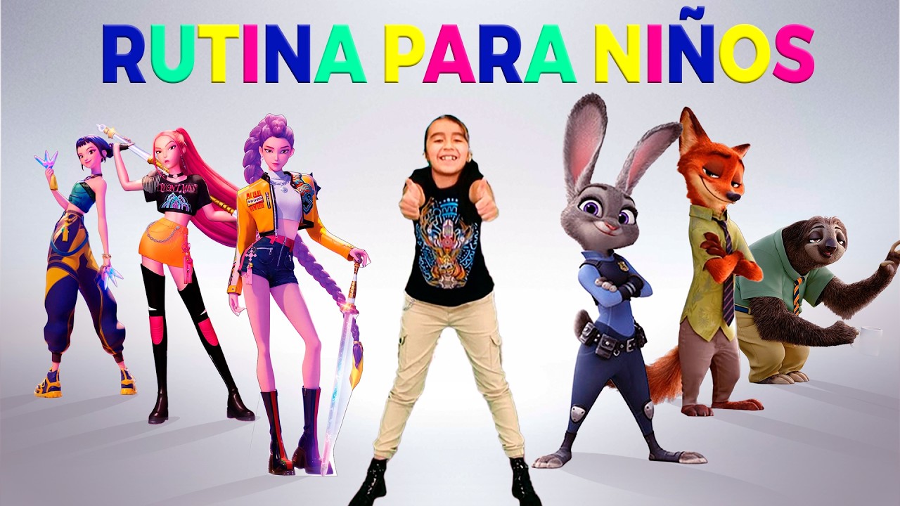 ZOOTOPIA VS KPOP HUNTERS | Rutina de EJERCICIOS para Niñas y Niños en 10 minutos