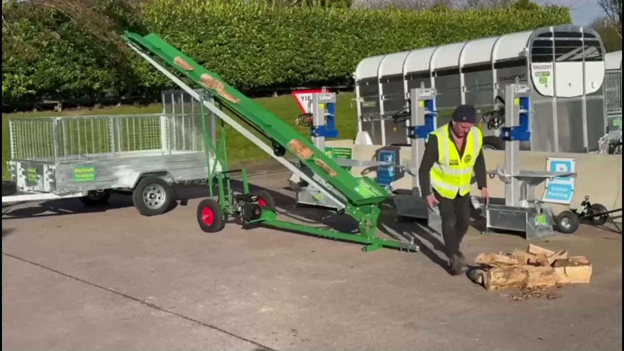 Petrol & Electric Firewood Conveyors at Hartnett Products