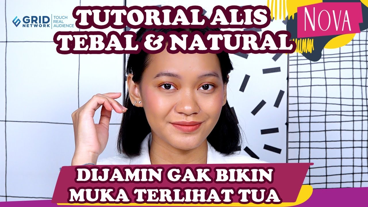 BIKIN ALIS ANTI TERLIHAT TUA! TUTORIAL GAMBAR ALIS TEBAL DAN NATURAL