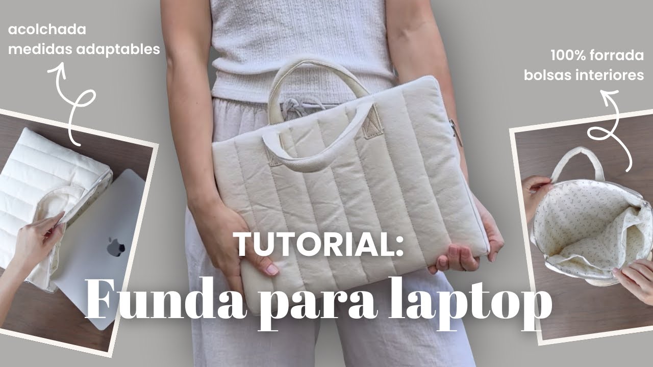 DIY Funda para laptop | Tutorial completo