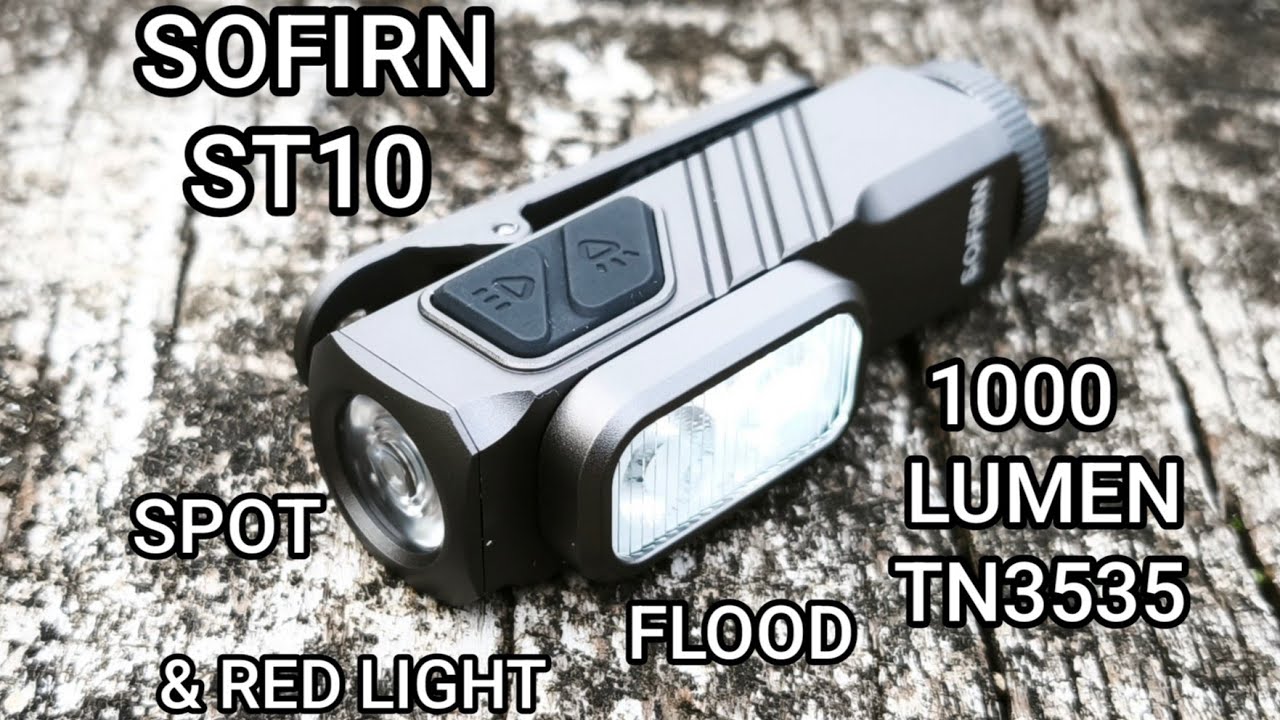 Sofirn ST10 EDC Led Cliplampe 3in1 Taschenlampe Spot,Flood & Red Light TN3535 1000 Lumen Review