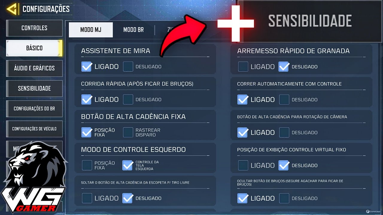 Configurações Do Jogo e Sensibilidade Para Jogar Call Of Duty Mobile No Emulador Gameloop