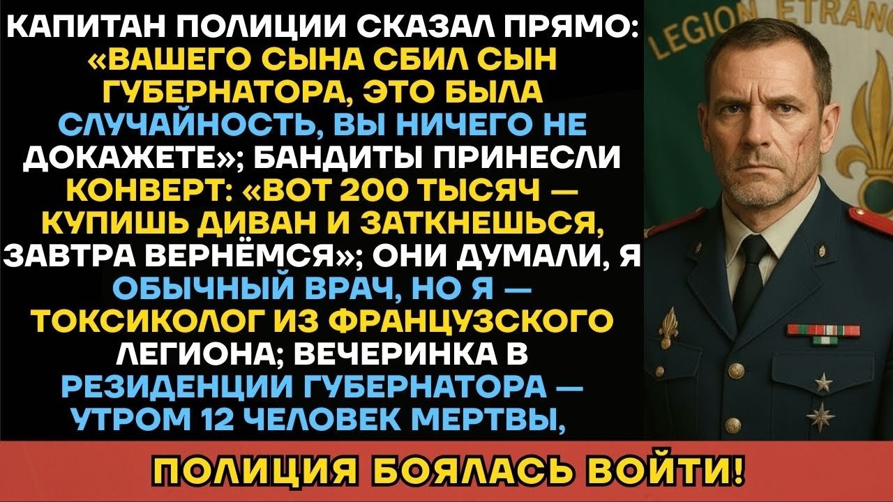 Сын Губернатора Сбил Инженера, Не Зная Что Его Отец - Токсиколог Из Легиона. Страшная Расплата!