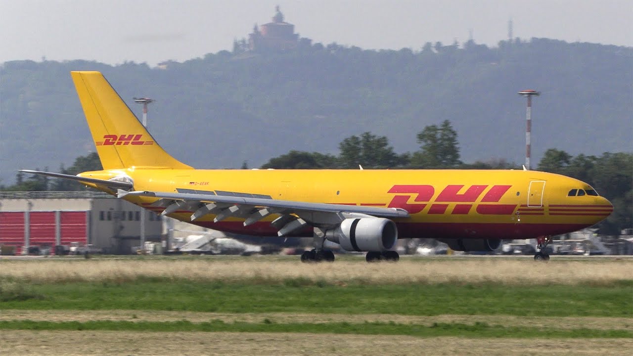 DHL, A300 Landing & Takeoff at Bologna G.Marconi Airport