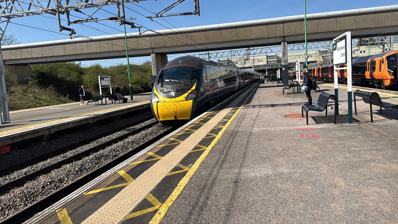 West Coast Main Line Trains at Milton Keynes Central on April 11th 2025