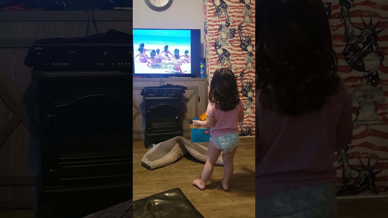 Annie learning to hula