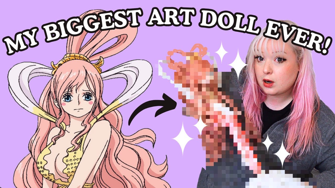 Making a Shirahoshi Doll from One Piece ! - XL Monster High custom doll repaint