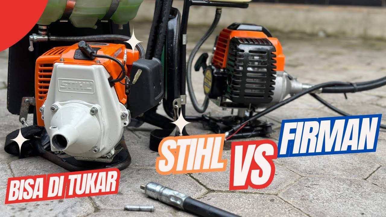 Tukar Stik Mesin Potong Rumput Stihl dengan Firman 52cc