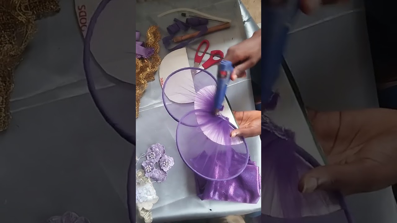DIY/ HOW TO MAKE THE TRENDING VEILNET FAN