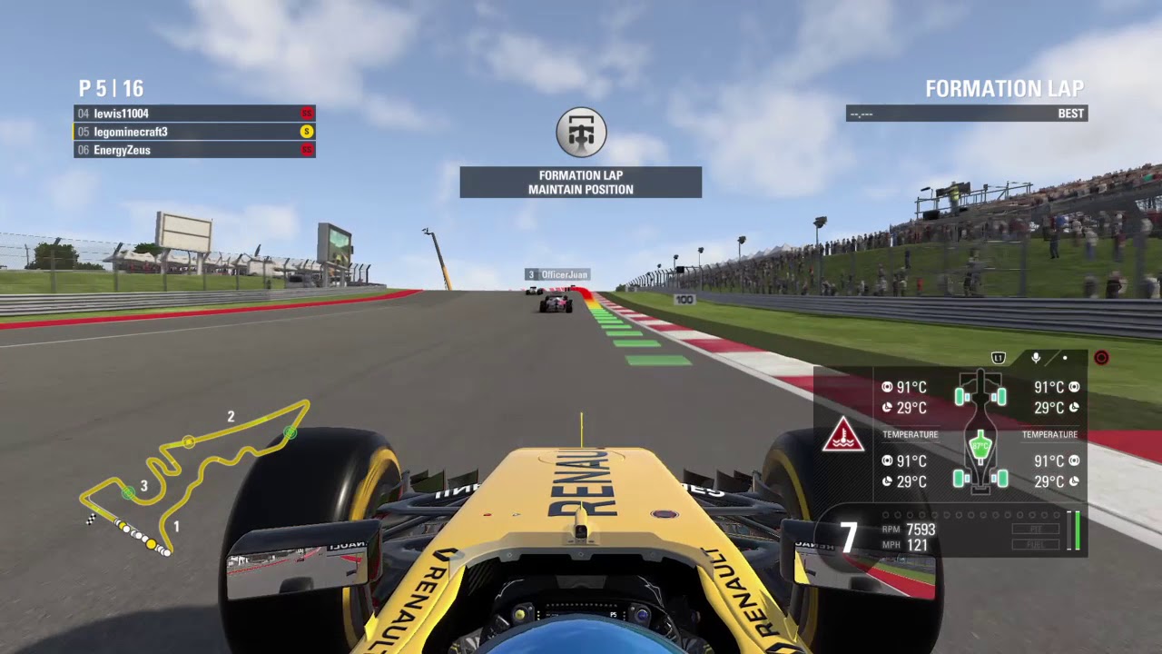 F1&trade; 2016 formation lap hit