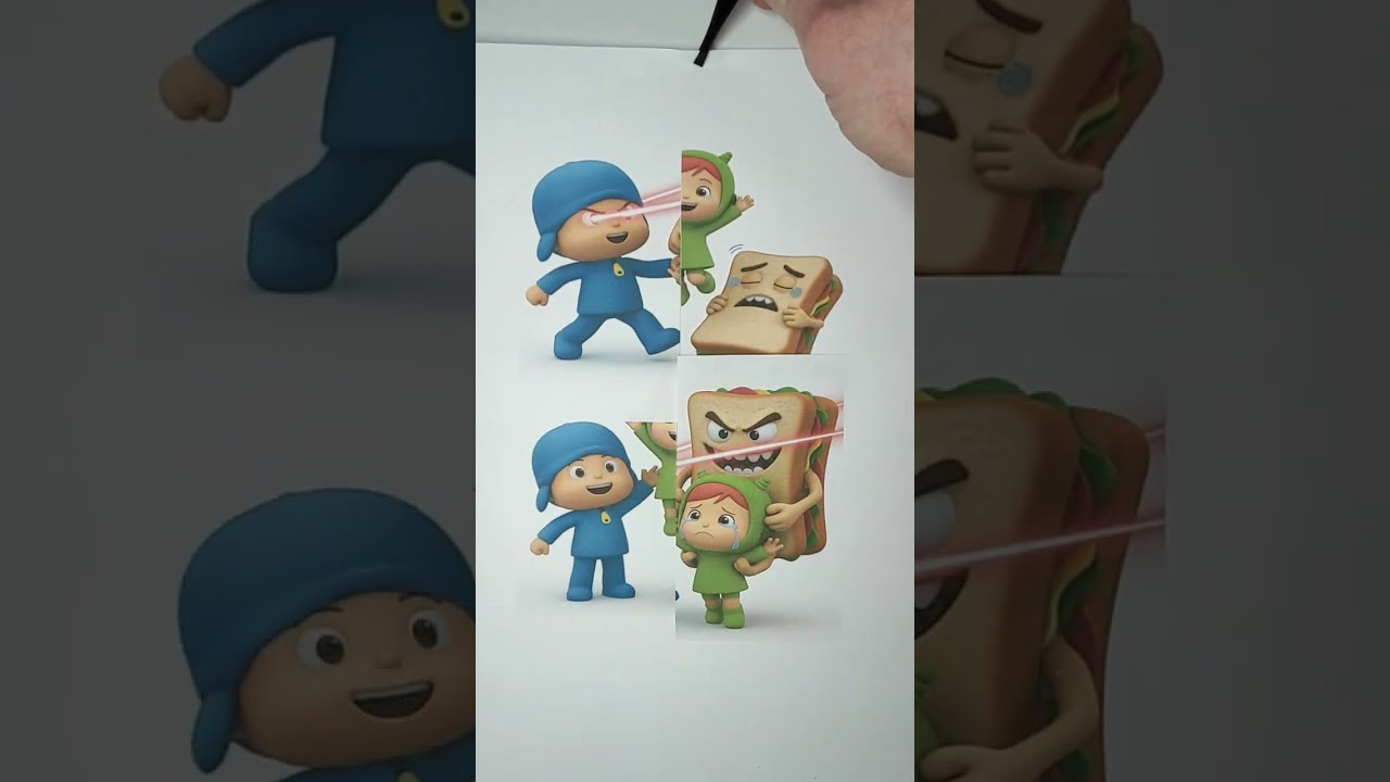 😤 Niddle Pocoyo Vad Boyz Nina vs omg #viral #trending #youtubeshorts #shorts