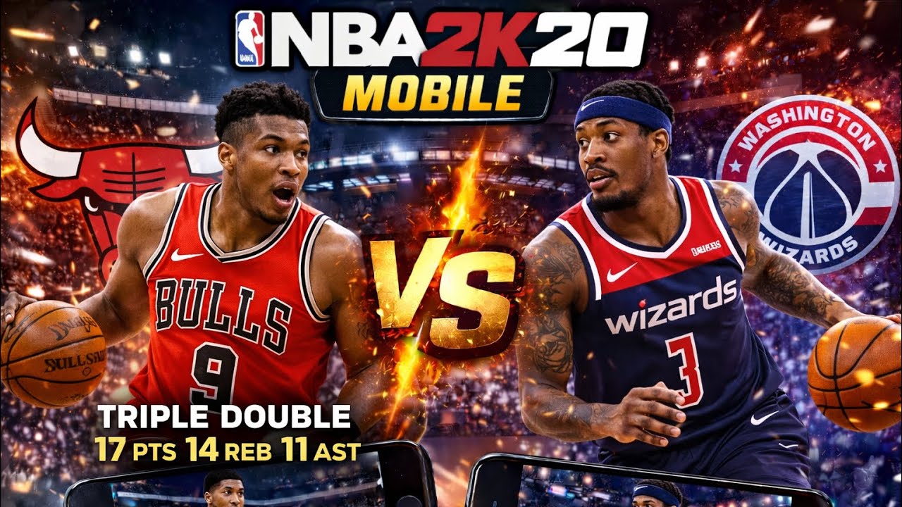 NBA 2K20 Mobile (MyCareer) - Bulls vs. Wizards (Clutch Minutes)