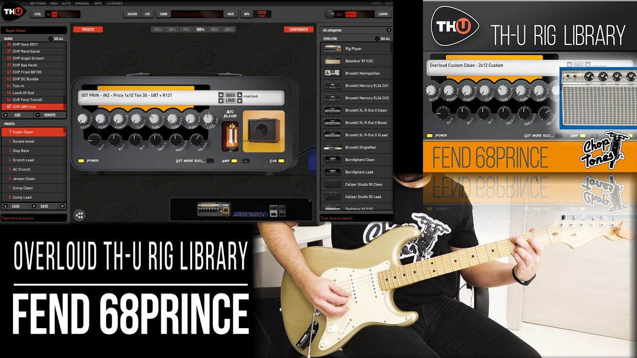 Overloud TH-U Rig Library | Fend 68Prince | Playthrough Demo (Fender 68 Custom Princeton Reverb)