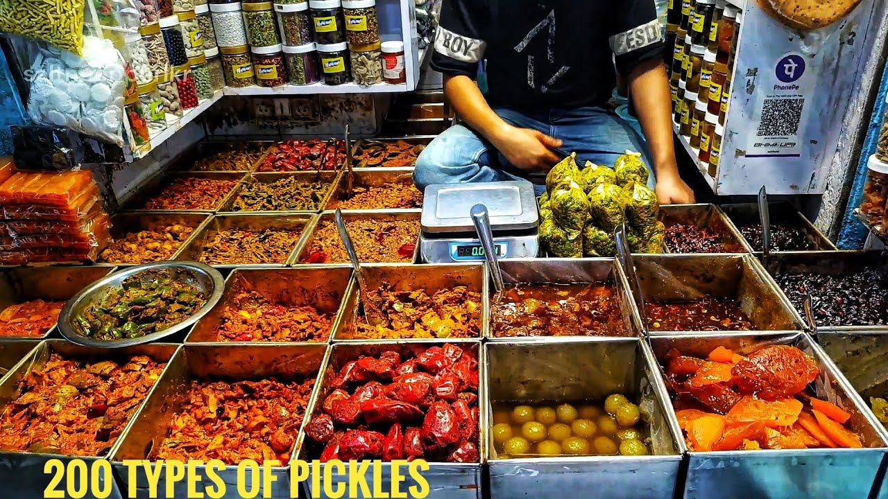 अचार (Pickles) का शौकीन है ? || 200 टाइप्स का अचार दिखते है || #streetfood #achar #pickles #yt #