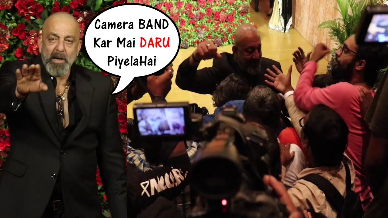 DRUNK Sanjay Dutt's FUNNY Moments With Media At Ranveer Deepika Wedding Reception