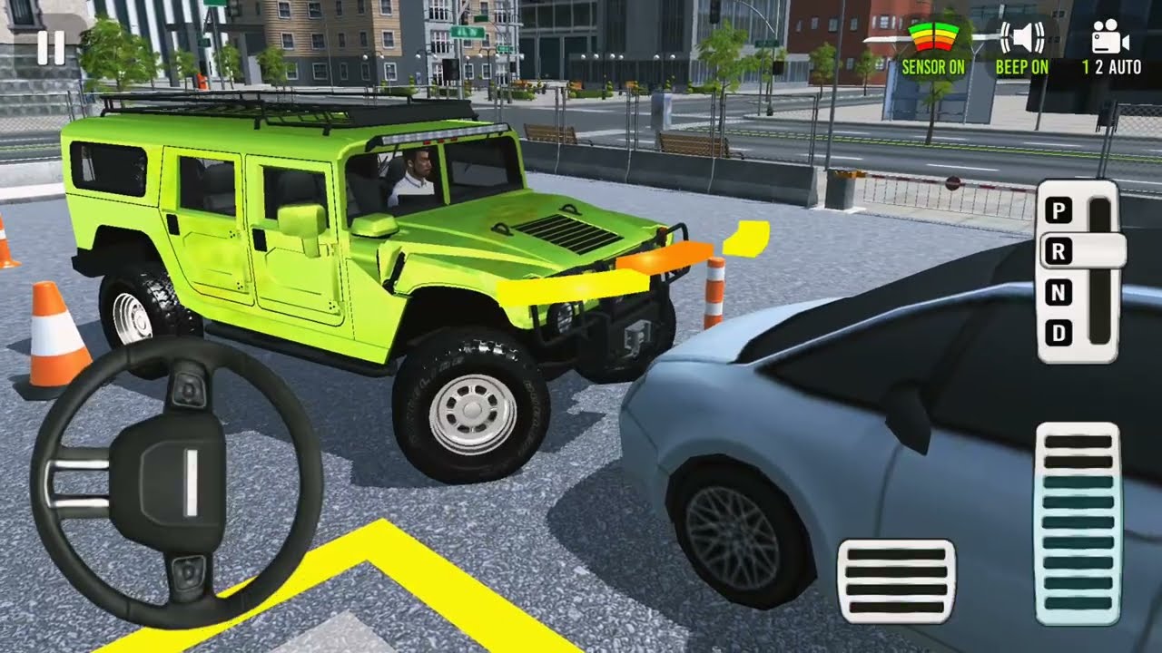 New Driving School 2026: Hummer H1 Extreme Parking-Multi-Level License Test | Gameplay Sim Drive 3D