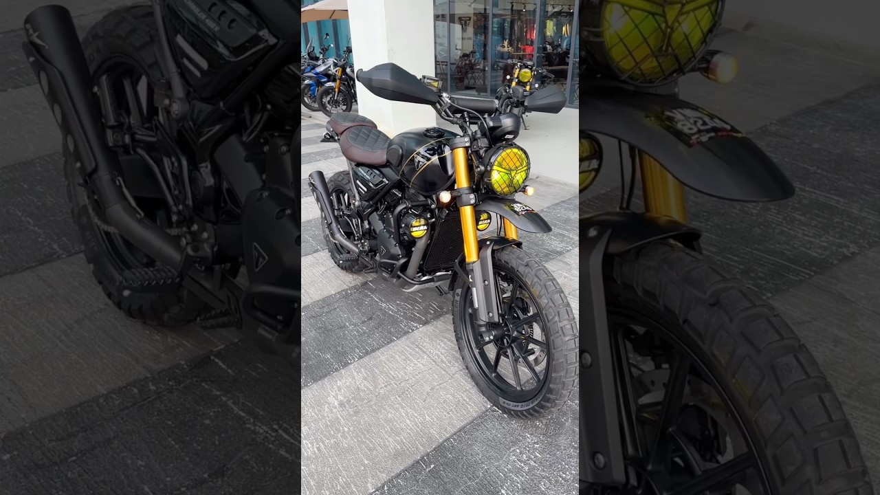 Custom Triumph Scrambler 400X With Revoc Exhaust System (Decat) #triumph #triumphmotorcycles #bike