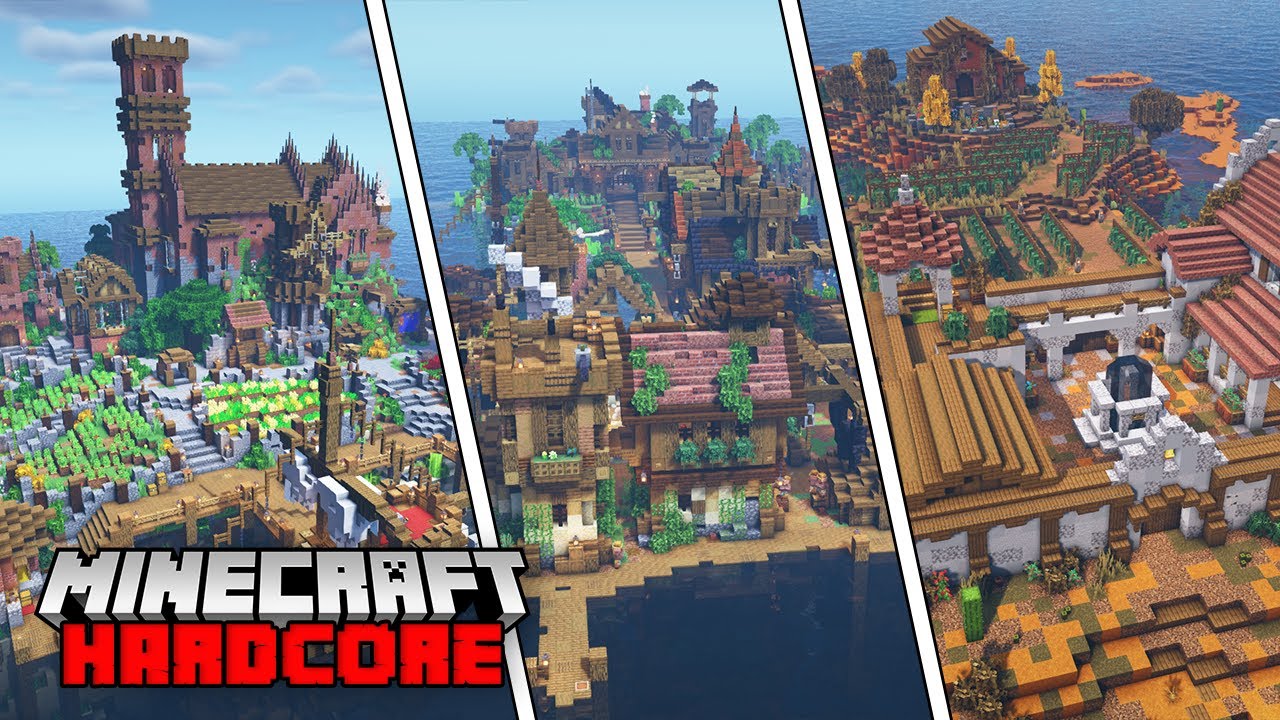 Minecraft Hardcore Let's Play - EPIC WORLD TOUR!!! - Episode 50