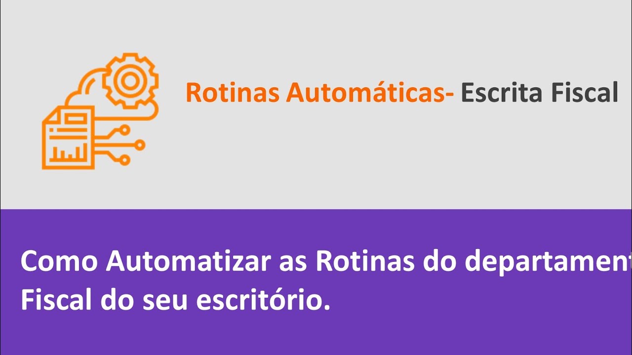 Rotinas Automaticas   Escrita Fiscal