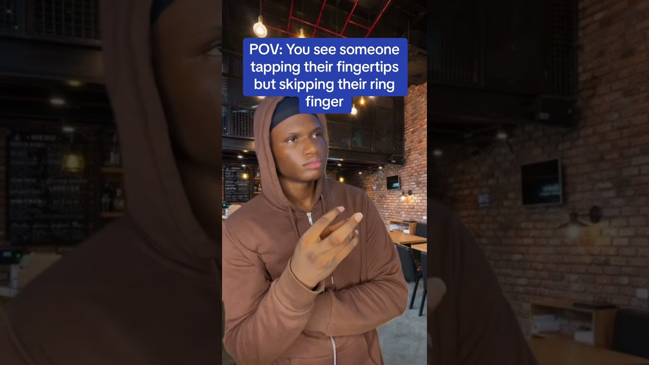 When you see someone tapping their fingers