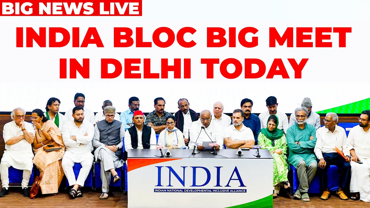 LIVE: INDIA BLOC HOLDS BIG MEET! Charts Joint Action Plan Seeking CEC Gyanesh Kumar's Resignation
