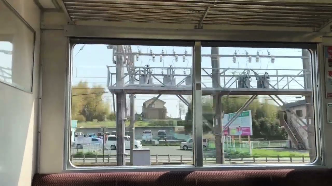 【120km/h運転】名鉄3500系　未更新車　伊奈→国府　急行　車窓＋走行音【東洋GTO】3R4重連