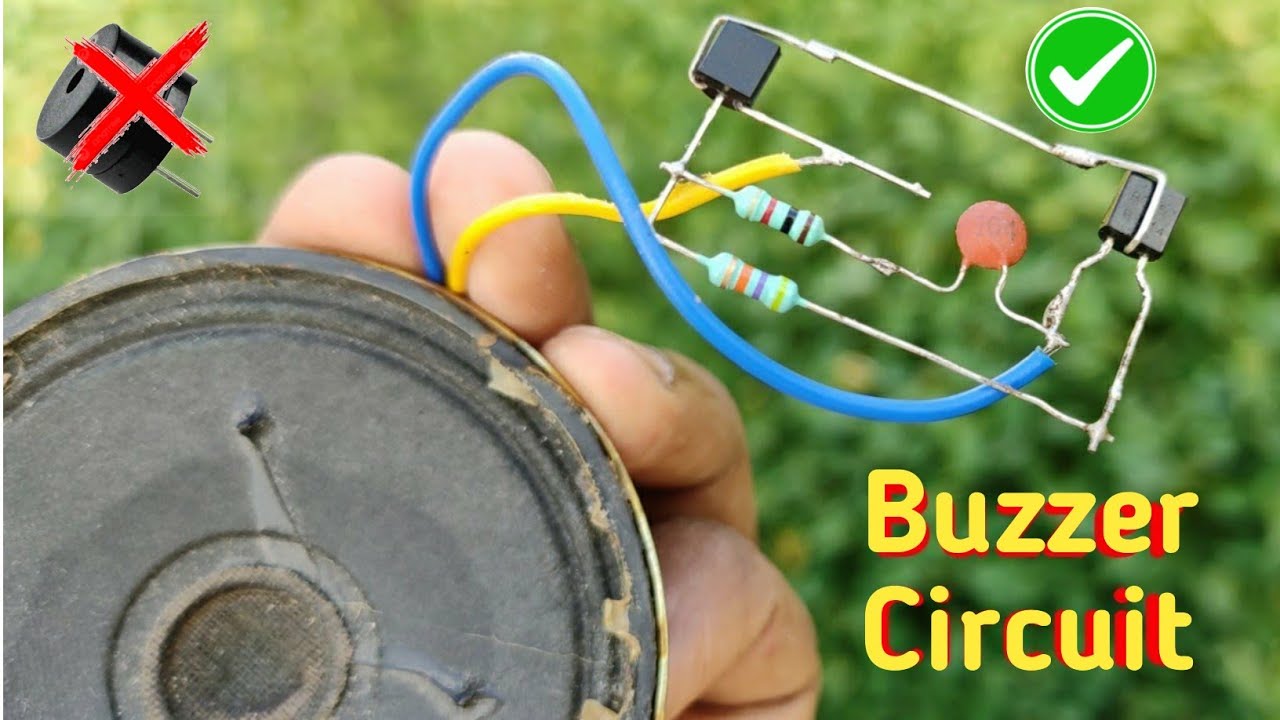 Simple 2 transistor Buzzer Circuit ।। Alarm Circuit ।। Homemade buzzer from speaker