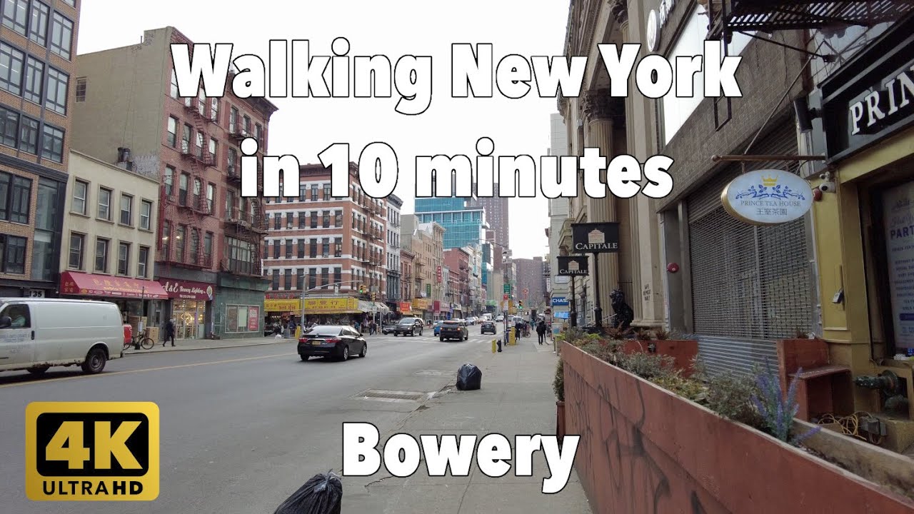【4K】Walking New York #167 | Bowery | From 3rd St to Grand St |  Downtown Manhattan
