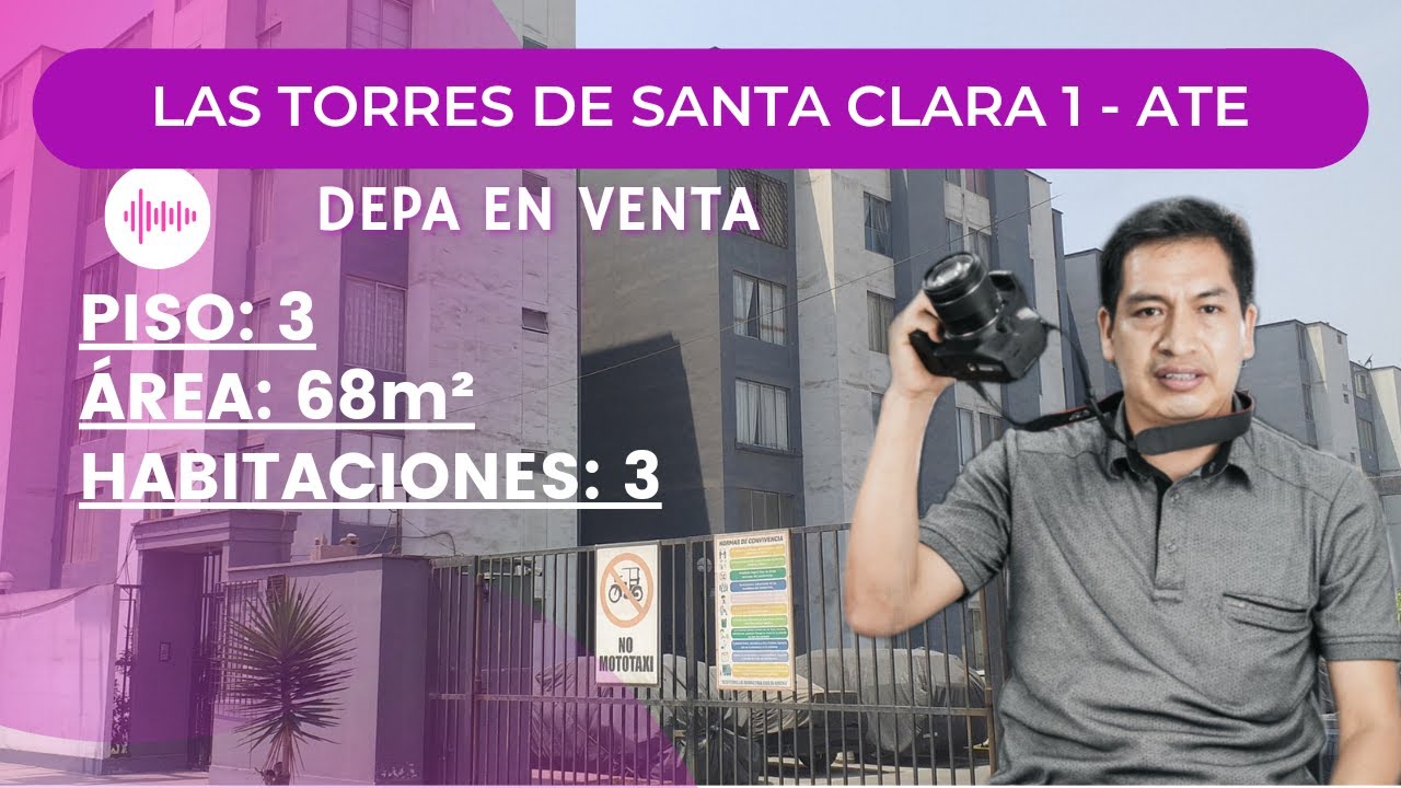 🏢 DEPARTAMENTO EN VENTA 📍 EN SANTA CLARA - ATE [S/ 230,000] ➟ ÁREA 68m2