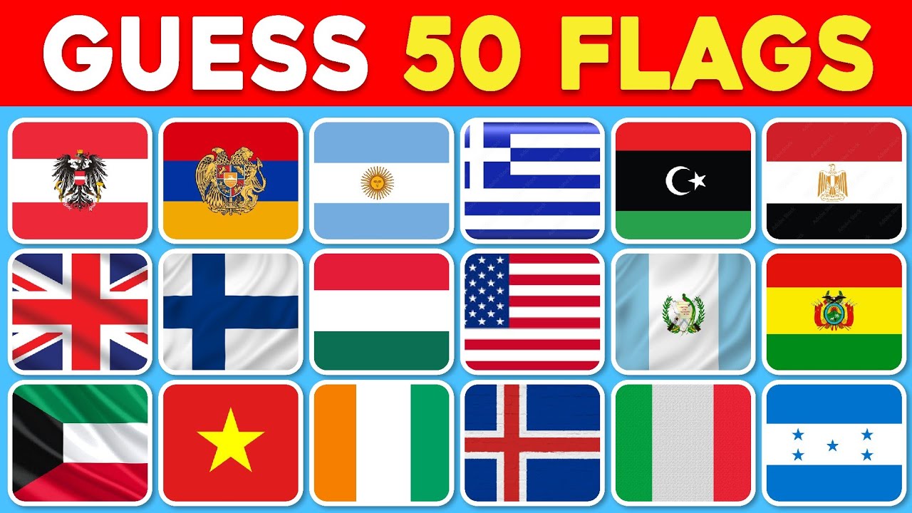 Guess the Country by The Flag 🚩🤔 | World Flags Quiz