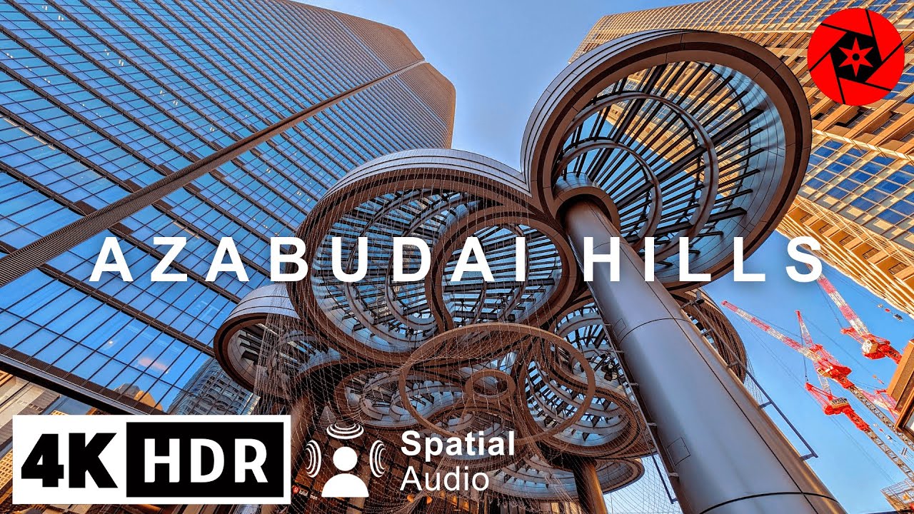 Tokyo's Brand New Azabudai Hills Opening Day Full Walkthrough - 4K HDR Spatial Audio