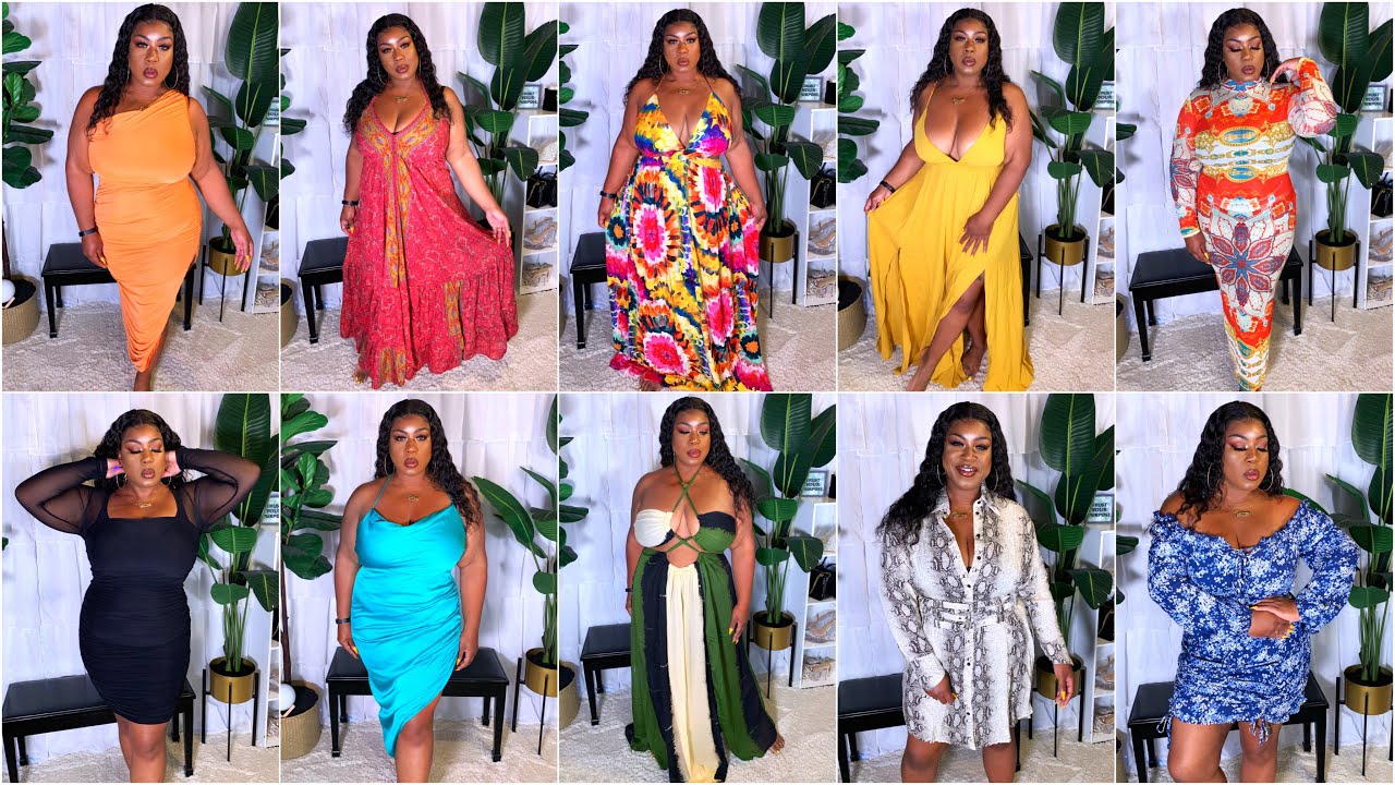 10 Fashion Nova Curve Dresses | Summer Time Fine | Plus Size + Curve